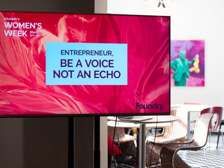 women's week throwback: entrepreneur, be a voice not an echo.