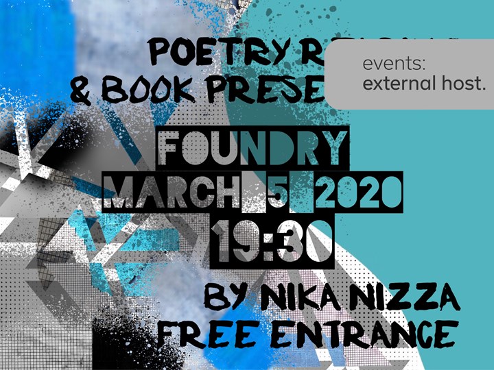 Poetry reading and book presentation — Nika Nizza