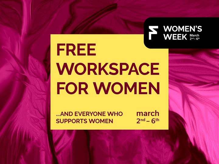 Free workspace for women...and everyone supporting women