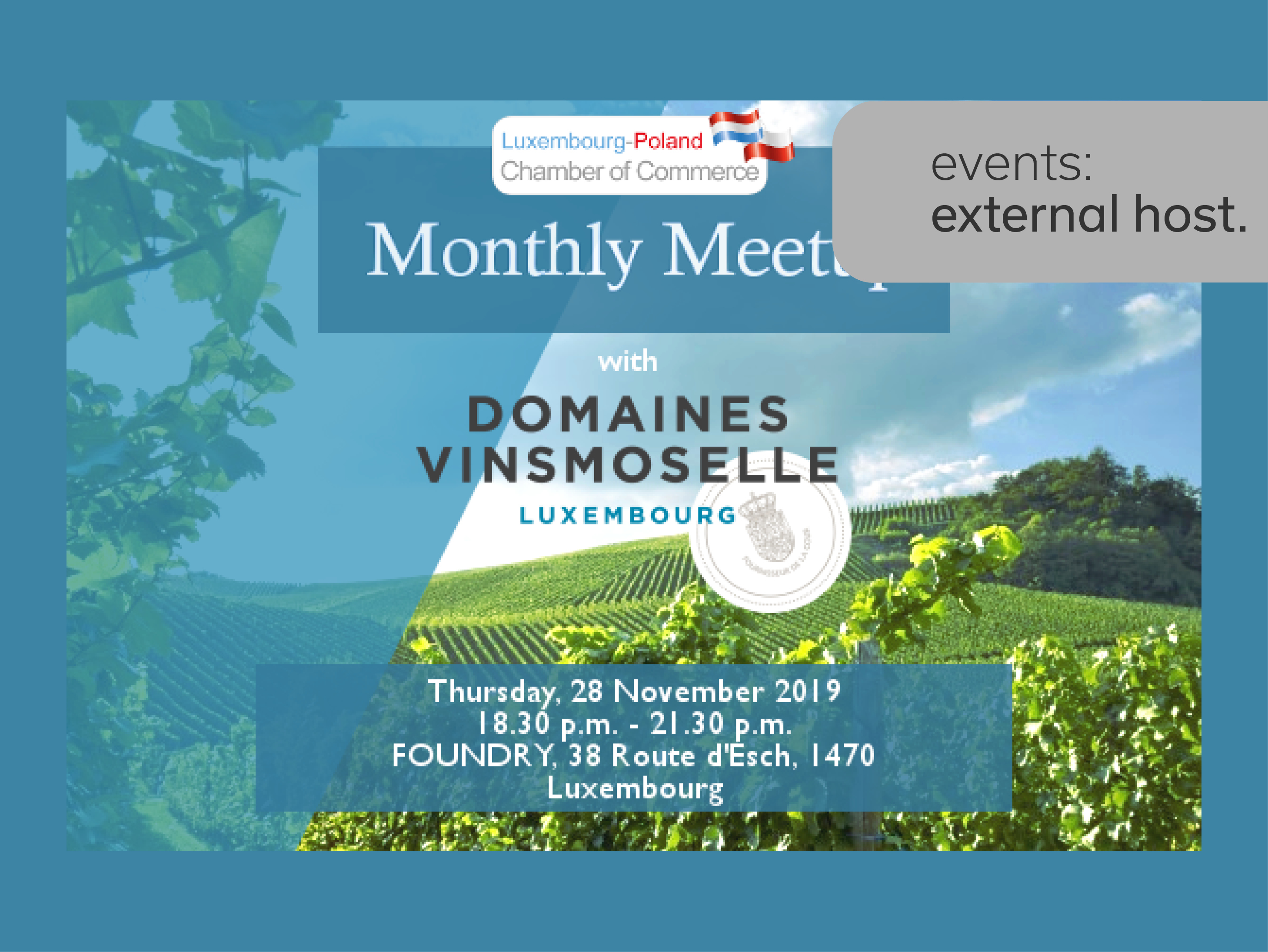 LPCC Monthly Meetup with Domaines Vinsmoselle