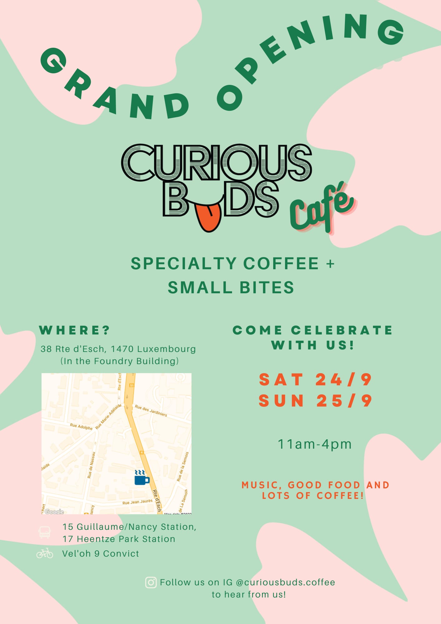 Curious Buds Café - Grand Opening Event